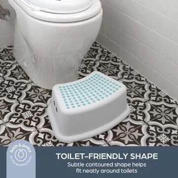 Dreambaby Step Stool Aqua Dots, Toddler Potty Training Aid with Non Slip Base - Model L672