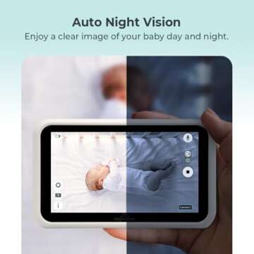 Tiny Traveler 5" HD Baby Car Monitor for Safe Driving