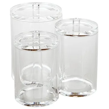 ARAD 3-Compartment Clear Bathroom Organizer for Easy Access