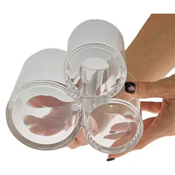 ARAD 3-Compartment Clear Bathroom Organizer for Easy Access