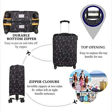 Explore Land Luggage Cover - Protect Style Fits 18-22"