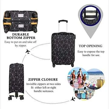 Explore Land Luggage Cover - Protect Style Fits 18-22"