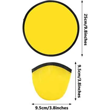 Gejoy 24 Pcs Foldable Flying Disc Fans Set - Colorful Fun