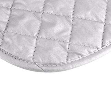 Ruibo Magnetic Ironing Mat Blanket,Iron Board Alternative Cover/Quilted Washer Dryer Heat Resistant Pad/Portable Cover/Mat Grey 33"X 18"