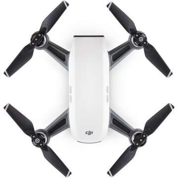DJI Spark Portable Mini Quadcopter Drone w/1080p Camera and Free 16GB Micro SD Card,Alpine White
