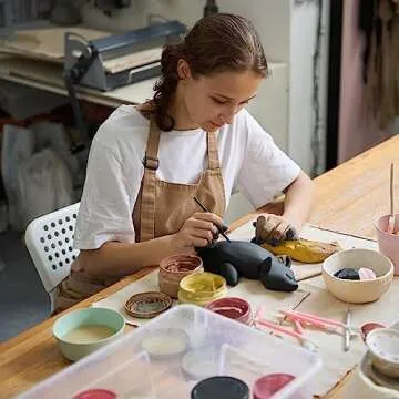 Foam Clay Air Dry Foam Modeling Clay - Cosplay Soft Clay for Slime Add Ins, Molding Clay for Sculpting with Eva Foam - 300 Gram Black Air Dry Clay