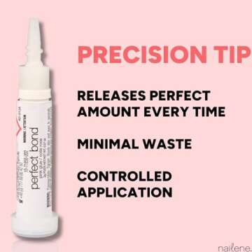 Nailene Perfect Bond Nail Glue - Durable, Easy to Apply False Nail Glue – Repairs Natural Nails ?...