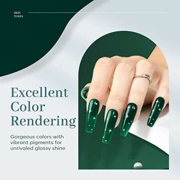 modelones Poly Extension Nail Gel Enhancement Set, 6 Colors Lost Forest Collection Builder Nail Gel ...