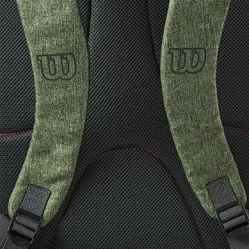 Wilson Tennis Backpack - Holds 2 Rackets in Heather Green
