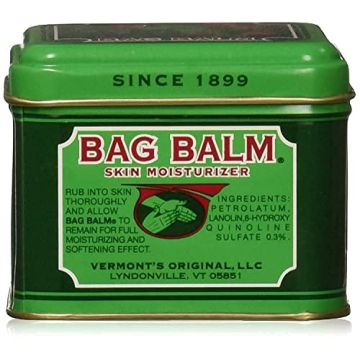 Bag Balm Skin Moisturizer - Full Body Hydrating Skin Care: Dry Hands, Lips, Face, Feet & More - Unscented, Cruelty & Paraben Free - Day & Night, Men & Women, Vermont's Original (4oz Tin, Made in USA)