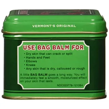 Bag Balm Skin Moisturizer - Full Body Hydrating Skin Care: Dry Hands, Lips, Face, Feet & More - Unscented, Cruelty & Paraben Free - Day & Night, Men & Women, Vermont's Original (4oz Tin, Made in USA)
