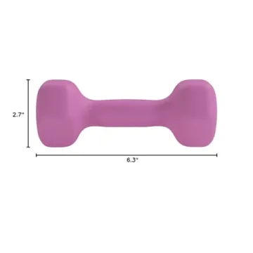 Amazon Basics Neoprene Coated Dumbbell Hand Weights Set
