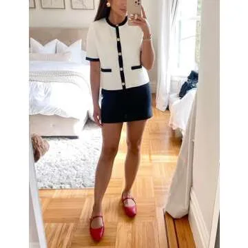 Stylish IMCTAH Women's Knit Cardigan with Pockets