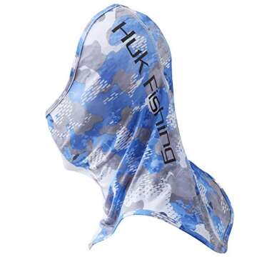 HUK Men's Neck Gaiter | Face UPF 30+ Sun Protection, Iceboat, 1