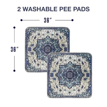 PUPIBOO Washable Pee Pads - Super Absorbent & Leak-Proof