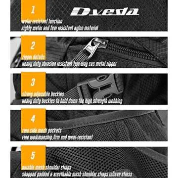 Dveda 35L Lightweight Packable Backpack Waterproof Durable Hiking Travel Backpack Daypack