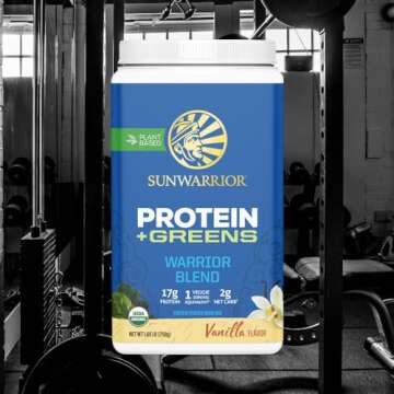 Sunwarrior Vegan Protein Powder Organic Plant-Based Protein | BCAA Amino Acids Hemp Seed Plant Prote...