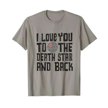 Star Wars Valentine's Day I Love You to the Death Star T-Shirt