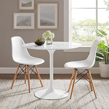 Modway Lippa 36" Stylish Dining Table with Marble Top