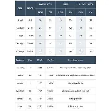 SIORO Silk Satin Bathrobes for Women Kimono Dressing Gowns