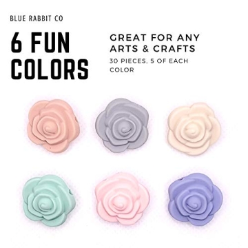 Buy Silicone Focal Beads for Crafting - 30PC Pastel Kit