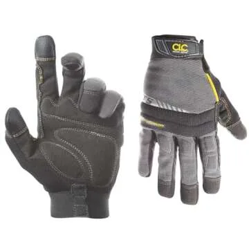 Custom Leathercraft125L Handyman Flex Grip Work Gloves, Shrink Resistant, Improved Dexterity, Tough,...