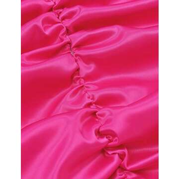 Sunlen Long Sleeve Short Hem Turtleneck Bodycon Women Dress for Cocktail Party Occasions SL1BH5916(Rose Red,S)