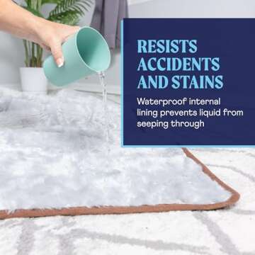 PupProtector Waterproof Throw Blanket for Dogs and Cats, Pet Blanket Cover for Couches, Sofas, Beds, Car Seats, Furniture, Calming Soft Faux Fur, Light Grey, Large (80" L x 62" W)