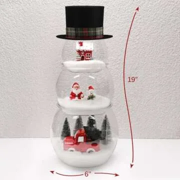 DIY Fish Bowl Snowman - Christmas Craft Kit for Family Fun