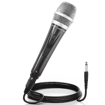 Musical Instrument Microphone Dynamic Singing Microphone with XLR Cable 12 Feet Portable Microphone ...