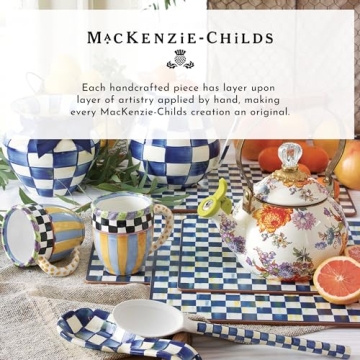 MACKENZIE-CHILDS Check Lazy Susan Serving Board for Entertaining