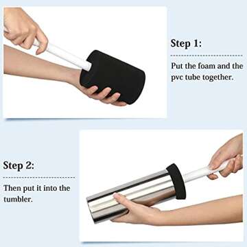 3 Sizes Foam Turner for 10oz-40oz Tumbler Crafting