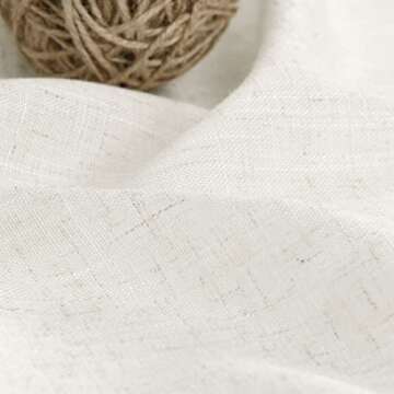 Elegant Cream Natural Linen Curtains for Stylish Decor