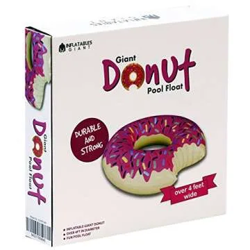 Inflatable Giant Pool Float Donut for Fun Summer