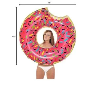 Inflatable Giant Pool Float Donut for Fun Summer