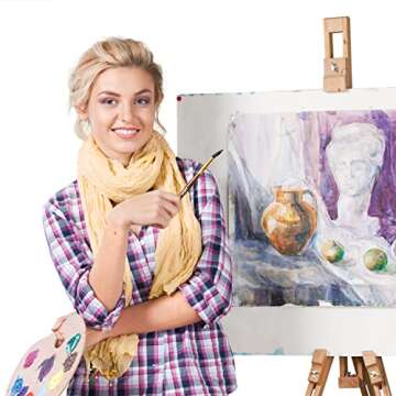 Academy Art Supply Canvases Panels 4 X 4 inch - 100% Cotton Artist Blank Canvas Board for Painting, Pre-gessoed, Primed, Acid-Free Blank Canvas, Perfect for Acrylic and Oil Painting, Pack of 24