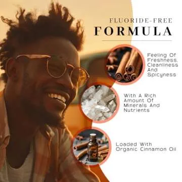 Miracle Tooth Cleaning Powder Toothpaste - Fluoride-Free Tooth Powder with Bentonite Clay, Baking Soda, Grassfed Cattle Bone, Cinnamon Oil, Sea Salt - Powdered Toothpaste - 2.5 Ounce