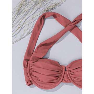 BISSOMMER Women’s Rust Brown Bikini Swimsuit With Underwire