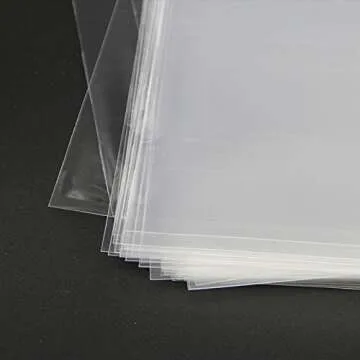 AIRSUNNY 200 Pcs Clear Resealable Cellophane Bags