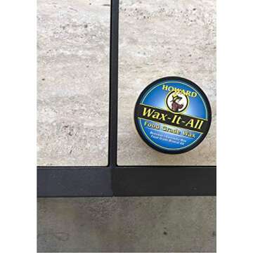 HOWARD - Protective Food-Grade Wax: Beautifies and Extends the Finish of Surfaces. Ideal for Wood, Stone, Metal, Cement, Paint, Plastics, and More. Size: 9 Fl oz.