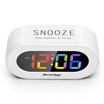 REACHER LED Digital Alarm Clock with Snooze Feature