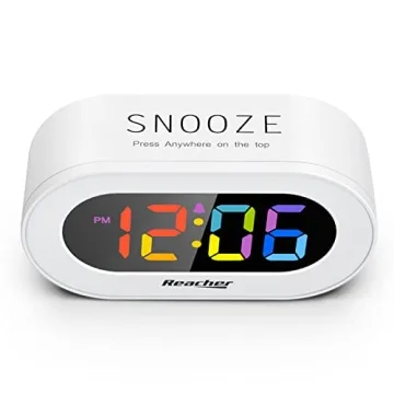 REACHER LED Digital Alarm Clock with Snooze Feature