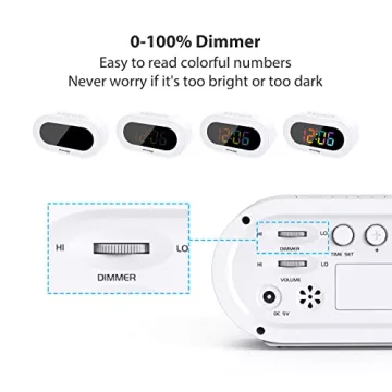 REACHER LED Digital Alarm Clock with Snooze Feature