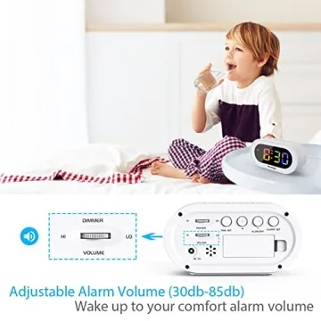 REACHER LED Digital Alarm Clock with Snooze Feature