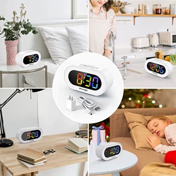 REACHER LED Digital Alarm Clock with Snooze Feature