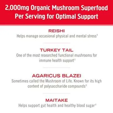 Om Organic Mushroom Immune Superfood Powder - 100 Servings