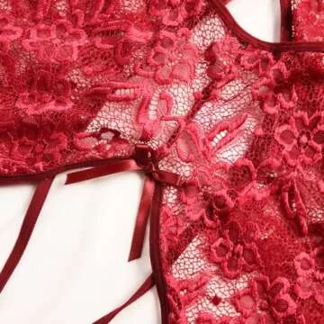 Ababoon Women's Lace Teddy Lingerie - Sexy Sleepwear