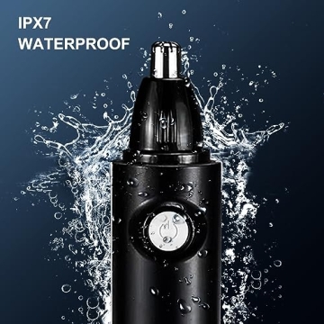 Aiefeya Nose Hair Trimmer for Men, 2024 Professional Painless Eyebrow&Facial&Nose Hair Trimmer for Men Women, IPX7 Waterproof, USB Rechargeable, Easy Cleaning, All-in-ONE Nose Hair Trimmer