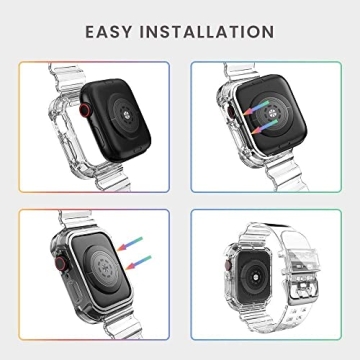 Stylish Clear Watch Band for Apple Watch - Comfortable & Versatile