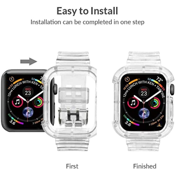 Stylish Clear Watch Band for Apple Watch - Comfortable & Versatile